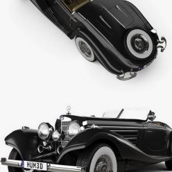 3D model Mercedes-Benz 540K 1936 car