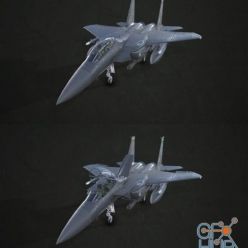 3D model McDonnell Douglas F-15E Strike Eagle PBR