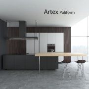 3D model Kitchen set by Poliform Artex Varenna