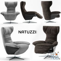 3D model Armchair Natuzzi Ilia