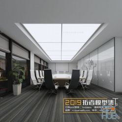 3D model Conference room, lecture hall  016