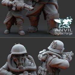 3D model Anvil Digital Forge - Over the Top Armoured Trencher – 3D Print