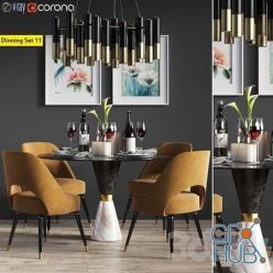 3D model Dinning Set 11