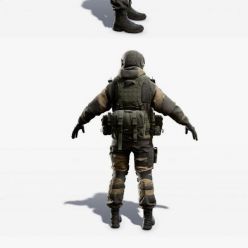3D model Special Forces Warrior