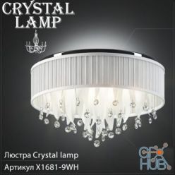 3D model Crystal lamp X1681-9WH chandelier