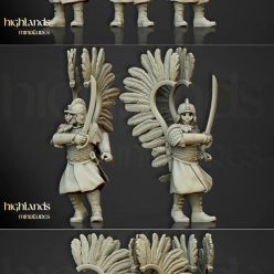 3D model Winged Hussars on foot – 3D Print