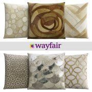 3D model Natural leather pillow Wayfair shop