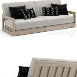 3D model RH Outdoor Costa sofa