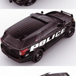 3D model Explorer 2020 Police Interceptor car