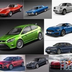 3D model Car 3D Model Bundle August 2019