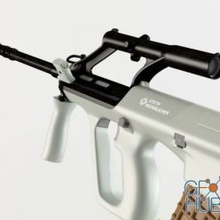 3D model Assault rifle Steyr AUG A1