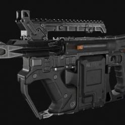 3D model Lotus Rifle Textured PBR