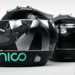 3D model Nico Rosberg 2016 style Racing helmet PBR