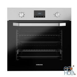 3D model Built-in Oven With Dual Fan 68L NV70K1340BS by Samsung