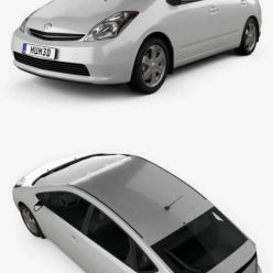 3D model Toyota Prius base 2003