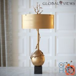 3D model Twig Bulb Lamp Brass