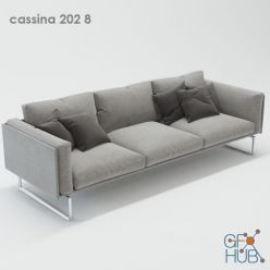 3D model Modern sofa 202 8 by Cassina