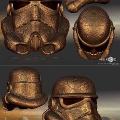 3D model Carved Trooper Helmet – 3D Print