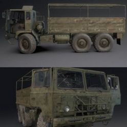 3D model TGB 40 SAAB Scania Military Truck PBR