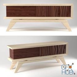 3D model Wooden chest of drawers by Jory Brigham