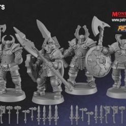 3D model HQ Chaos Warriors – 3D Print