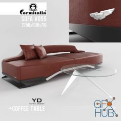 3D model Sofa V055 Aston Martin Formitalia