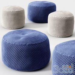 3D model Berenice Square pouf by MEMEDESIGN