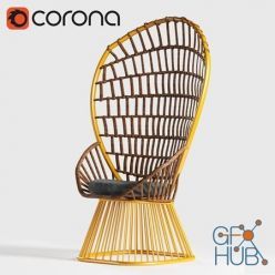 3D model Armchair (MAX, CORONA)