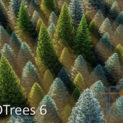 3D model vraycd4 – HD Trees Volumes 3, 5, 6