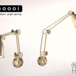 3D model Position wall lamp