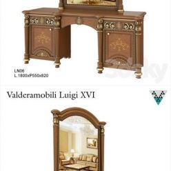 3D model Dressing table and mirror Valderamobili Luigi XVI