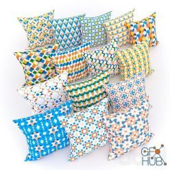 3D model Pillow set shape play geometric