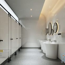 3D model Bathroom Space 002