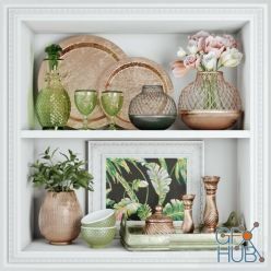 3D model Spring decorative set