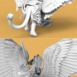 3D model Royal Griffin Rider – 3D Print