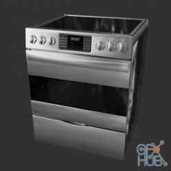 3D model Oven And Stove Electric (Vray, Corona)