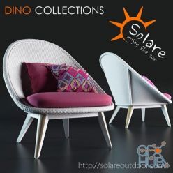 3D model Dino Solare armchair