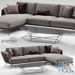 3D model Arketipo Morrison Sofa 2