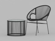 3D model Furniture set for the garden