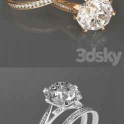 3D model Jewelry-diamond ring