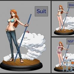 3D model One Piece: Nami Zeus With – 3D Print