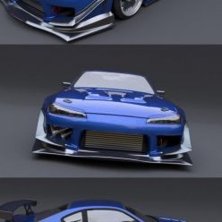 3D model Nissan Silvia S15 car