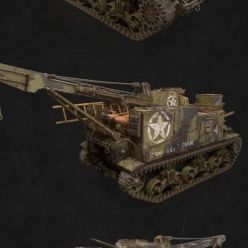 3D model M31 recovery vehicle PBR