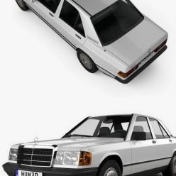 3D model Mercedes-Benz 190 (W201) 1982