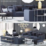 3D model The Sofa and Chair Company set for living room