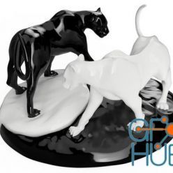 3D model Yin yang panther – 3D Print