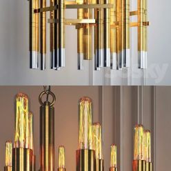 3D model Chandelier Restoration Hardware LYNX CHANDELIER 25