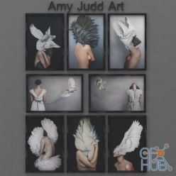 3D model Amy Judd collection of paintings