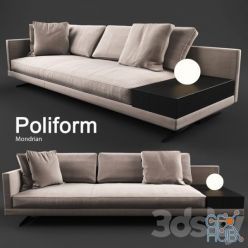 3D model Poliform Mondrian Sofa