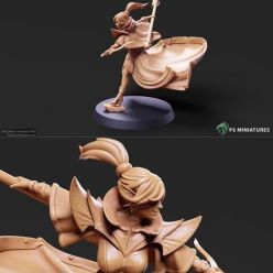 3D model Drow Cleric Pose 2 – 3D Print